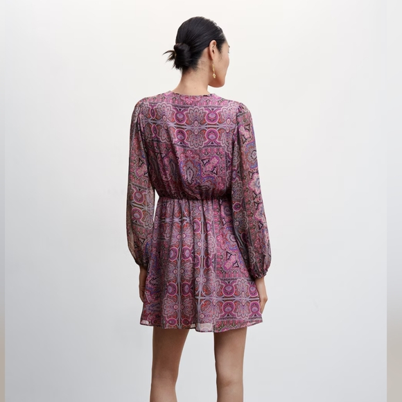 MANGO Paisley dress - Picture 4 of 6